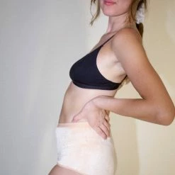 Baserange High Waist Bell Underwear In Tala Orange