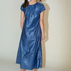 Maryam Nassir Zadeh Lantern Dress In Ink Clothing