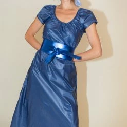 Maryam Nassir Zadeh Obi Belt In Lapis Accessories