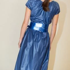 Maryam Nassir Zadeh Obi Belt In Lapis Accessories