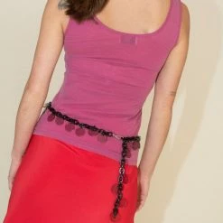 Maryam Nassir Zadeh Sundial Belt In Ash