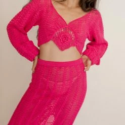 Clothing Mozh Mozh Shiraz Skirt In Pink