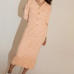 Clothing Mozh Mozh Shine Skirt In Peach