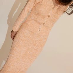 Mozh Mozh Shine Cardi In Peach Clothing