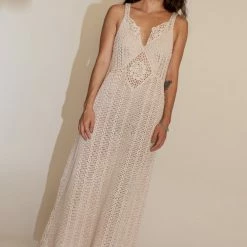 Mozh Mozh Shiraz Midi Dress In Ivory Clothing