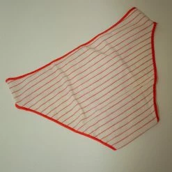 Baserange Pam Pants In Red/White Stripe