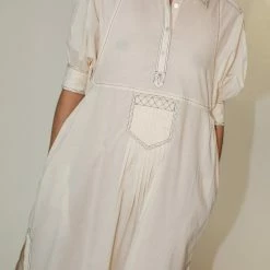 Clothing Caron Callahan Zora Dress In Cream