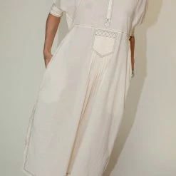 Clothing Caron Callahan Zora Dress In Cream