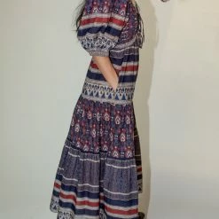 Deals π Sea NY Tasha Print Short Sleeve Tiered π Dress In Navy β 8 Sea NY Tasha Print Short Sleeve Tiered Dress In Navy