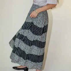 Sea NY Pascala Print Skirt In Black Clothing