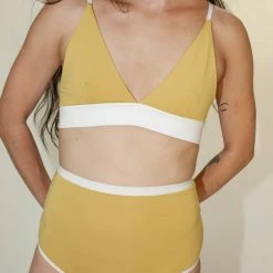 Intimates Baserange Triangle Bra In Cafa Yellow