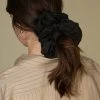 Accessories Maryam Nassir Zadeh Camellia Scrunchie In Black
