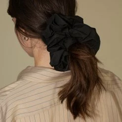 Accessories Maryam Nassir Zadeh Camellia Scrunchie In Black