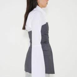Our Legacy Blazer Top In Ash Grey Pinstripe Clothing