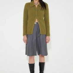 Clothing Our Legacy Serene Shorts In Shark Next Gen Wool