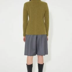 Our Legacy Fine Polo In Swamp Green Alpaca Clothing