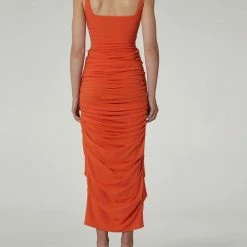 Clothing Paris Georgia Mariah Dress In Tangerine