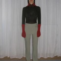 Paloma Wool Archive Pant In Light Khaki Green Clothing