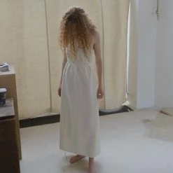 Baserange Ligo Dress In Undyed