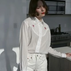 Vivien Ramsay Sunny Cut Off Shorts In Bone Clothing