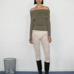 Clothing Paloma Wool Picara Top In Light Khaki Green